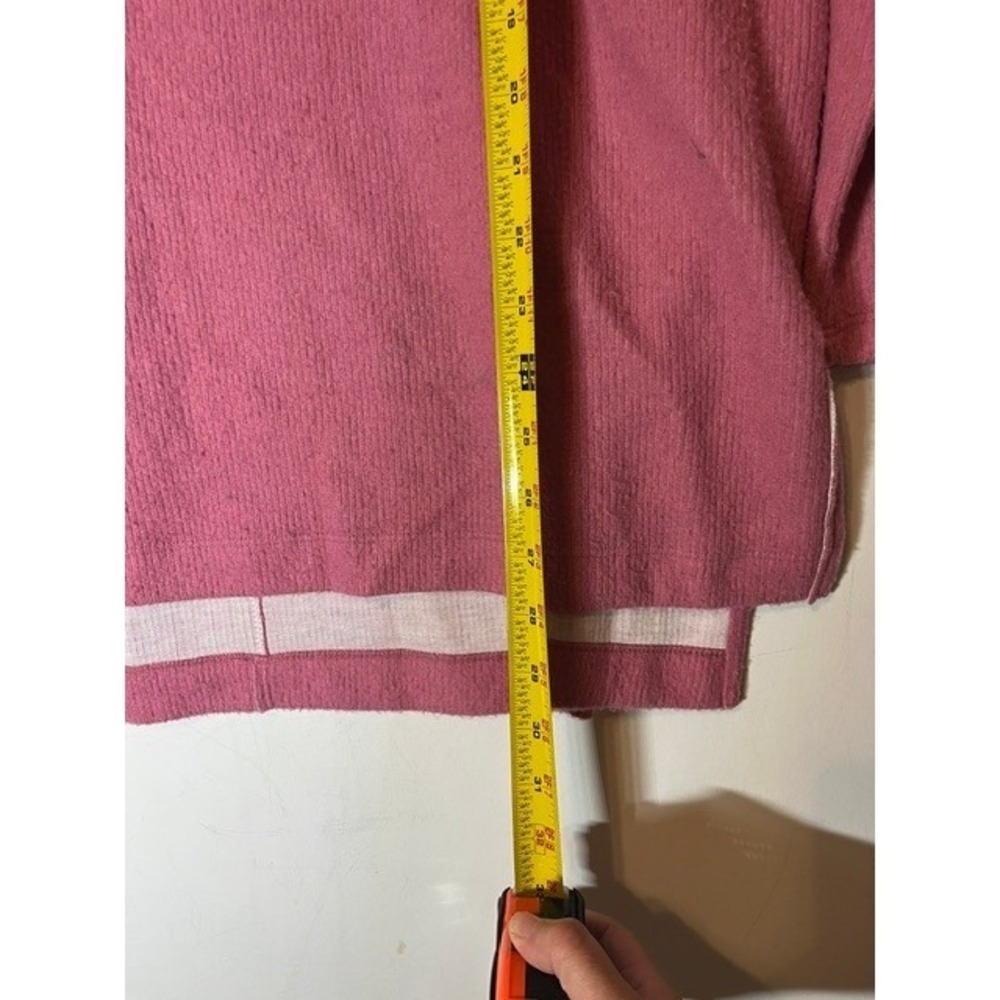 Anthropologie Women's Pink Oversized Super Soft Mock Turtle Neck Sweater Sz L - Picture 4 of 6